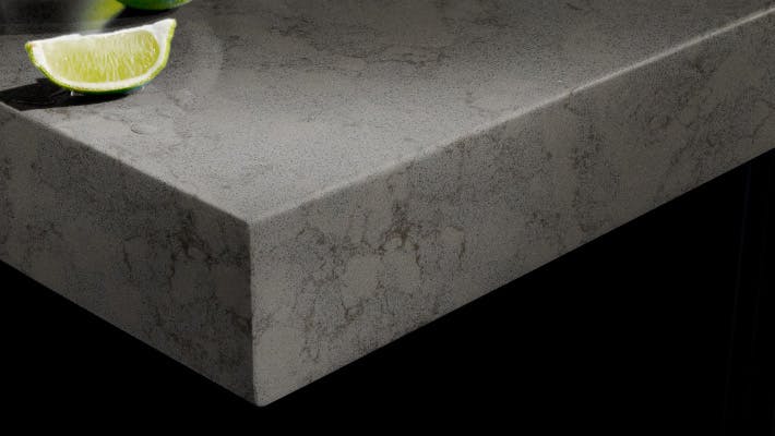 Chrome Silestone Countertop Remodel With Flat Polish Edge And Vessel Sinks 602 358 8888 Quartz Kitchen Countertop Remodel Countertops